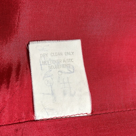 Leslie Fay Sportswear, ladies blazer, lipstick, red, black collar&Lapel, sz 16 - Picture 13 of 13